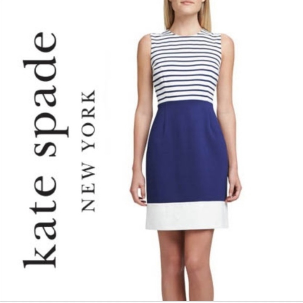 Kate Spade Sarita Sleeveless Combo Dress Size 8